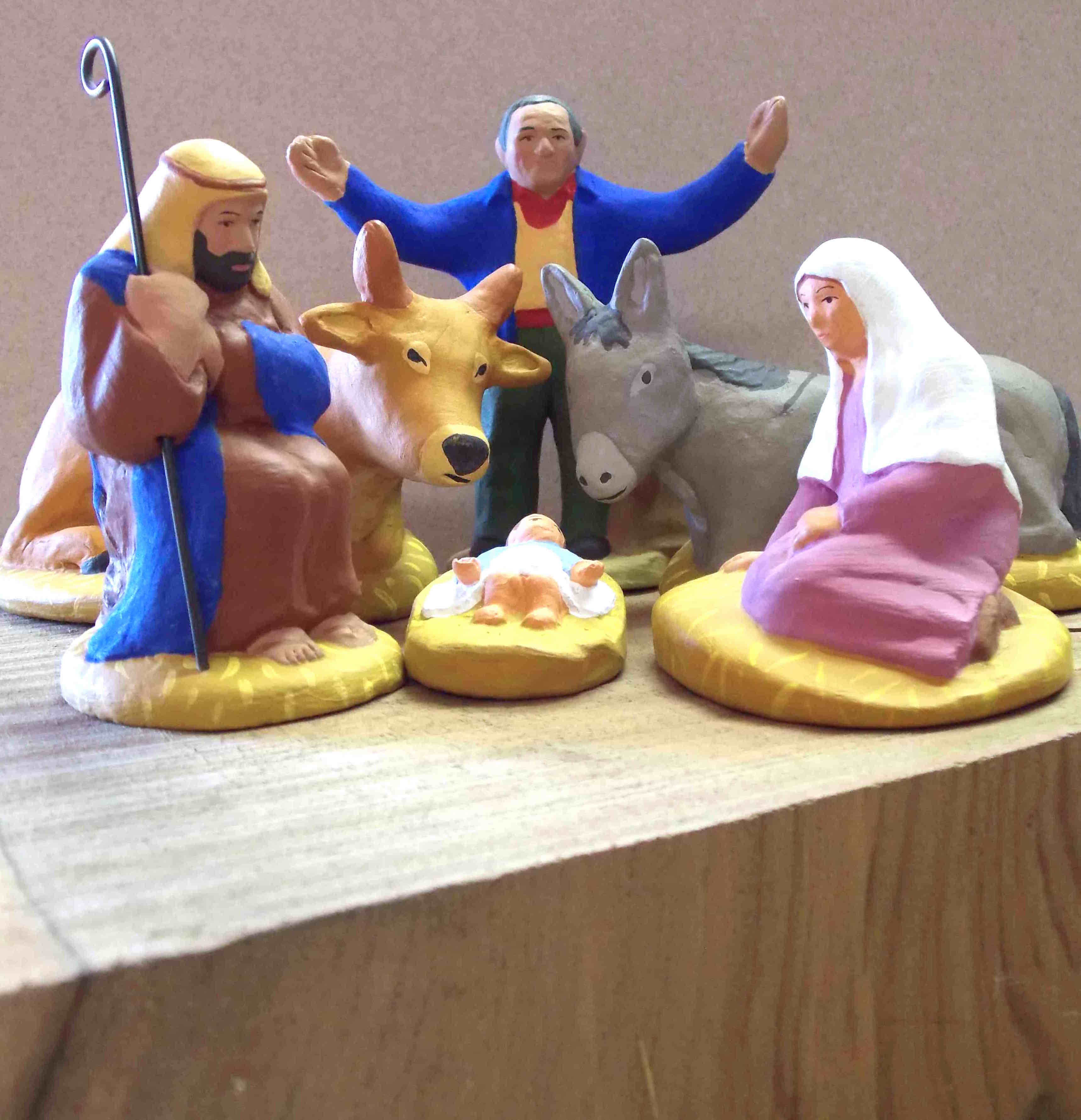 Crèche, Atelier Denis Voeux, santonnier à Séguret