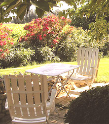 Chambres d'hôtes Le vieux figuier vue du jardin