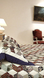 Chambres d'hôtes Le vieux figuier vue chambre boutis